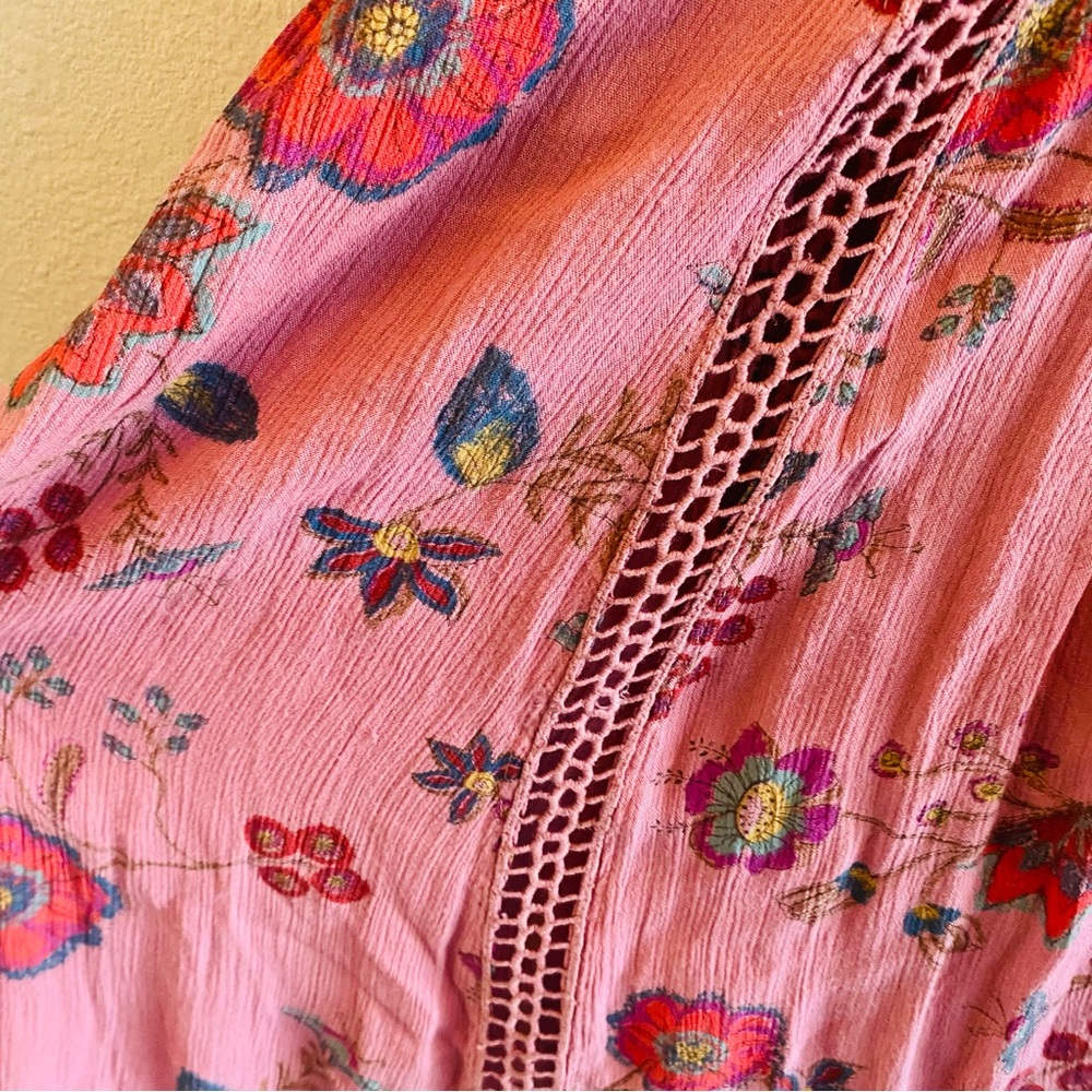 Free People Just The Two of us Top Mauve Pink - Picture 6 of 7